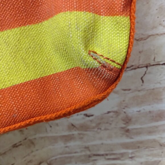 Loquita Orange/Yellow/Cream Fabric Tote Bag - Picture 6 of 11